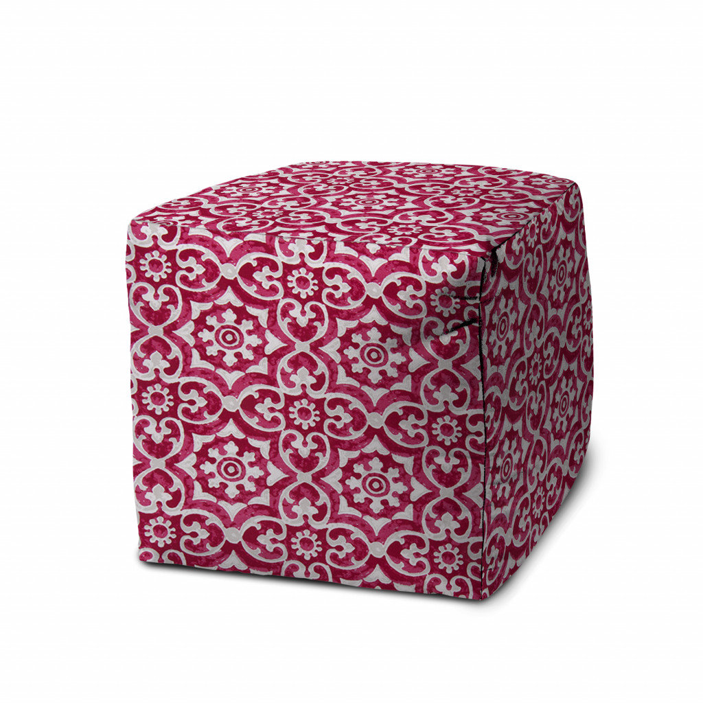 Bungalow Rose Monserrad 17" Cube Indoor Outdoor Pouf Ottoman - Cover ...